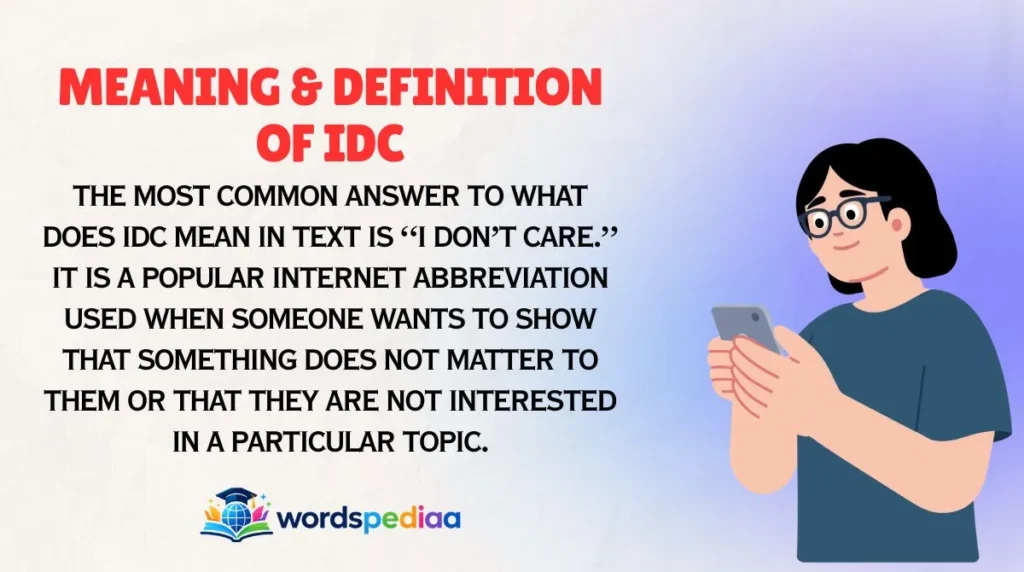 Meaning & Definition of IDC