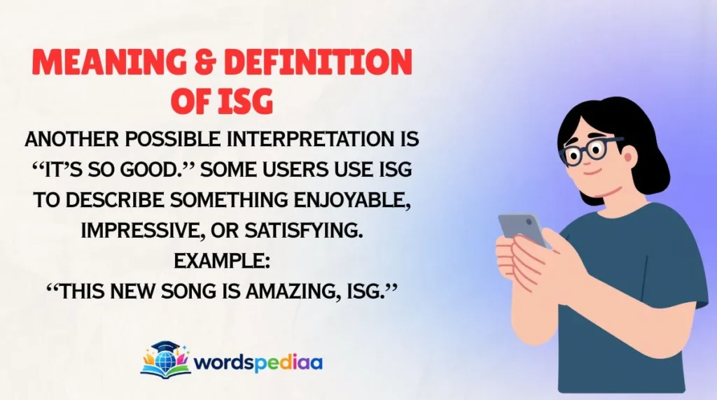 Meaning & Definition of ISG
