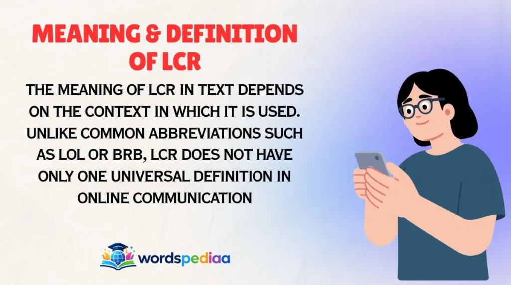Meaning & Definition of LCR