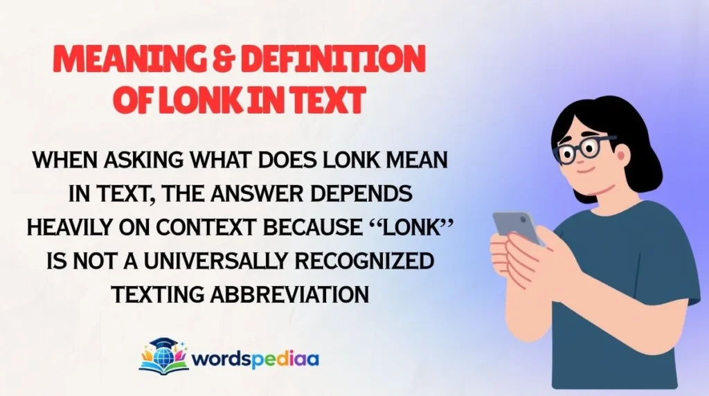 Meaning & Definition of Lonk in Text