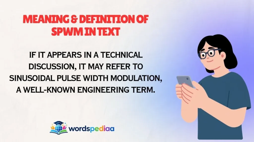 Meaning & Definition of SPWM in Text