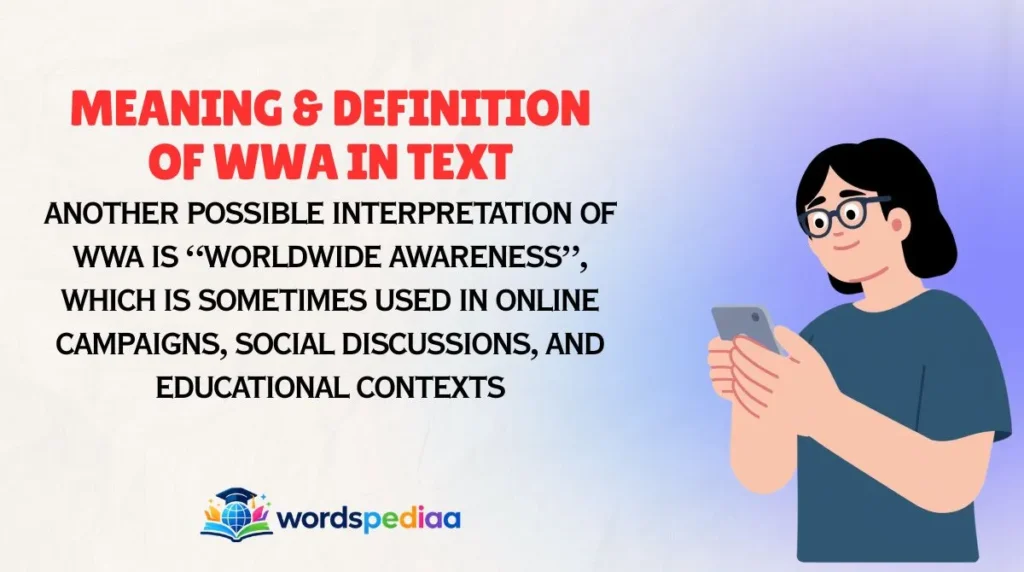 Meaning & Definition of WWA in Text