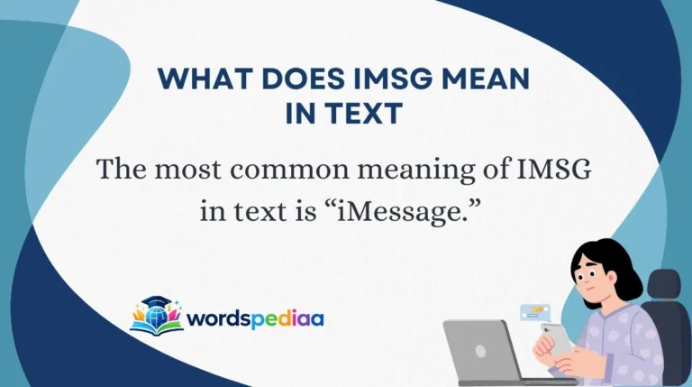 What Does IMSG Mean in Text