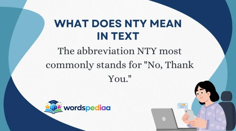What Does Nty Mean in Text