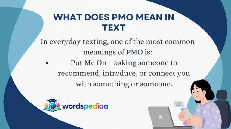 What Does PMO Mean in Text