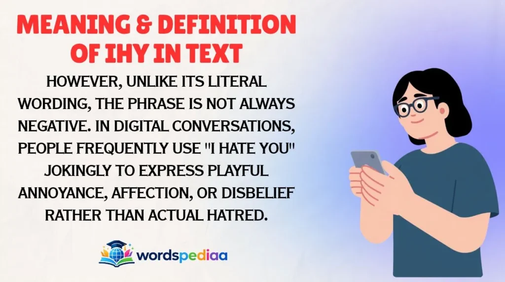 Meaning & Definition of IHY in Text
