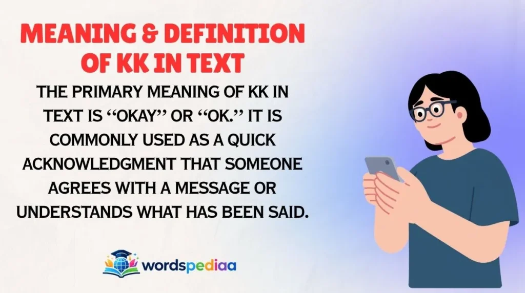 Meaning & Definition of KK in Text