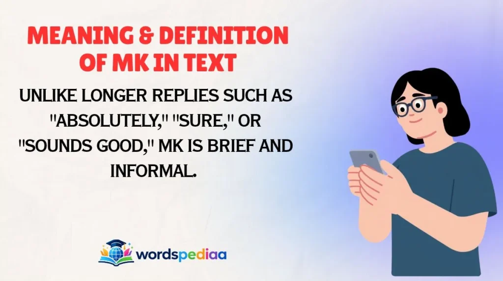 Meaning & Definition of MK in Text