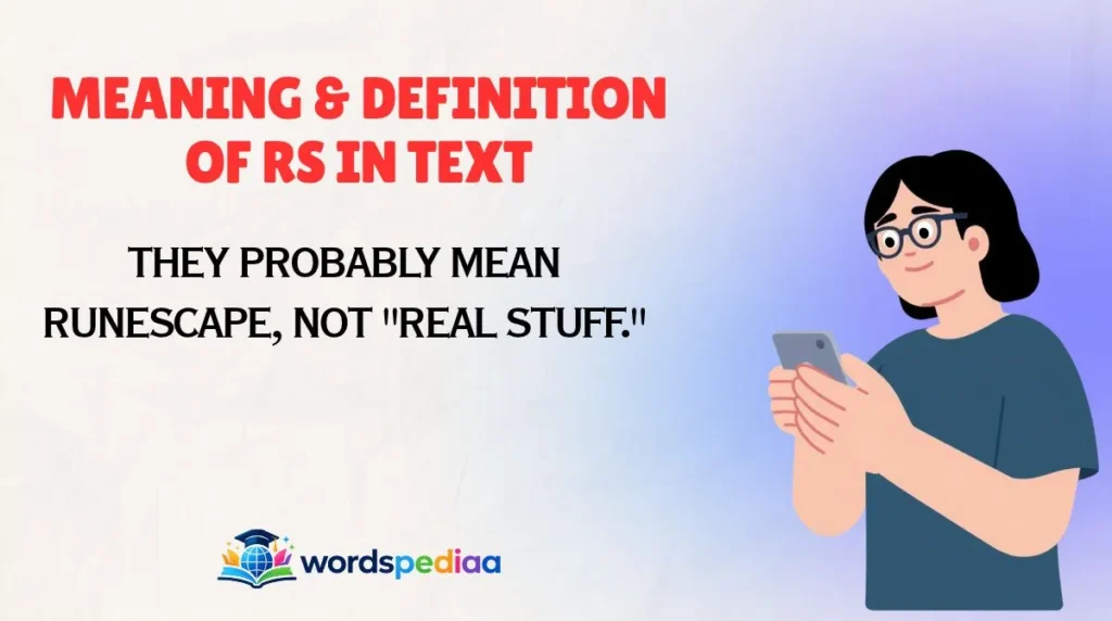 Meaning & Definition of RS in Text