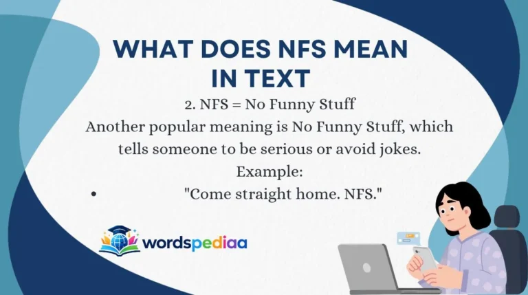 What Does NFS Mean in Text