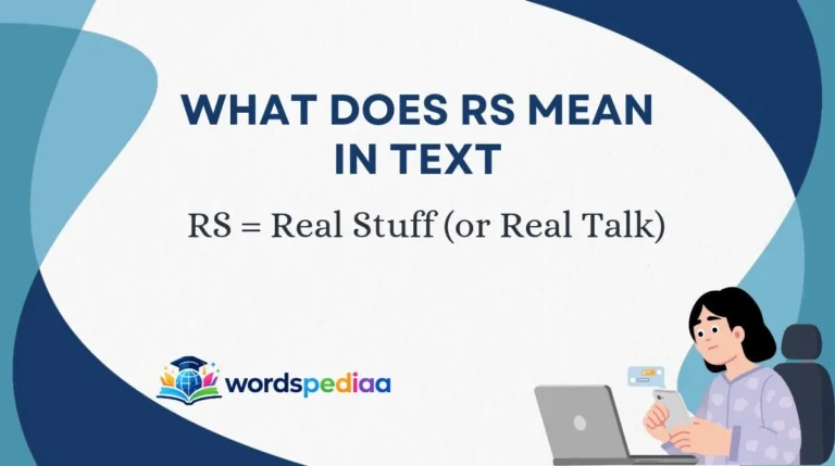 What Does RS Mean in Text
