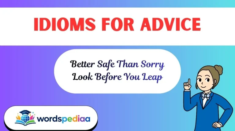 Idioms for Advice