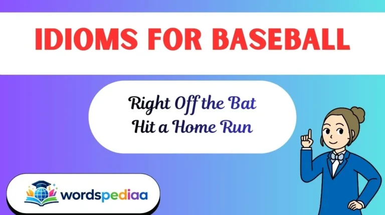 Idioms for Baseball