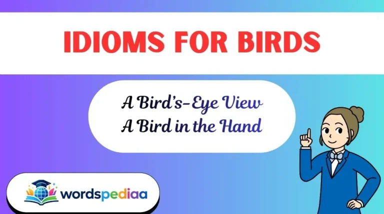Idioms for Birds